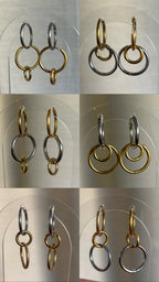 Créoles Infinies en 6 styles - Doré/Argent