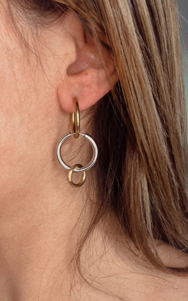 Créoles Infinies en 6 styles - Doré/Argent