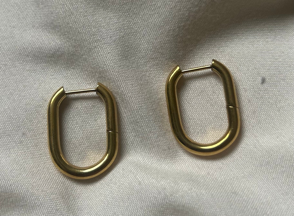 Créoles ovales - Dorées