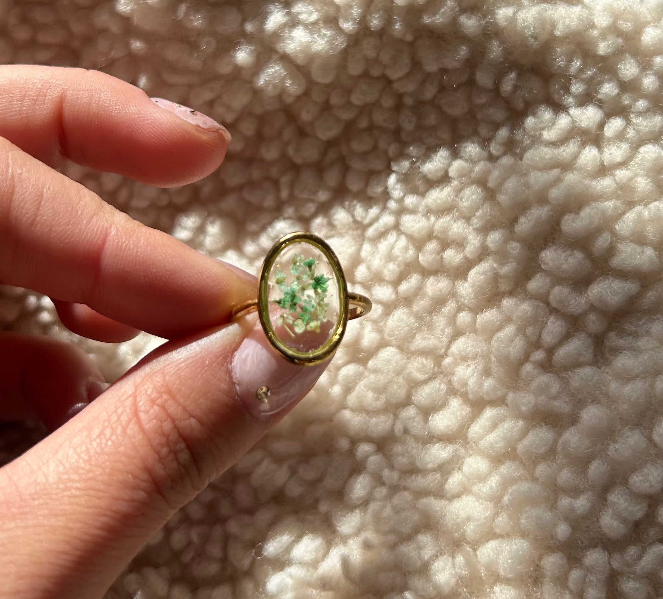 Bague Lili - Ovale ajustable