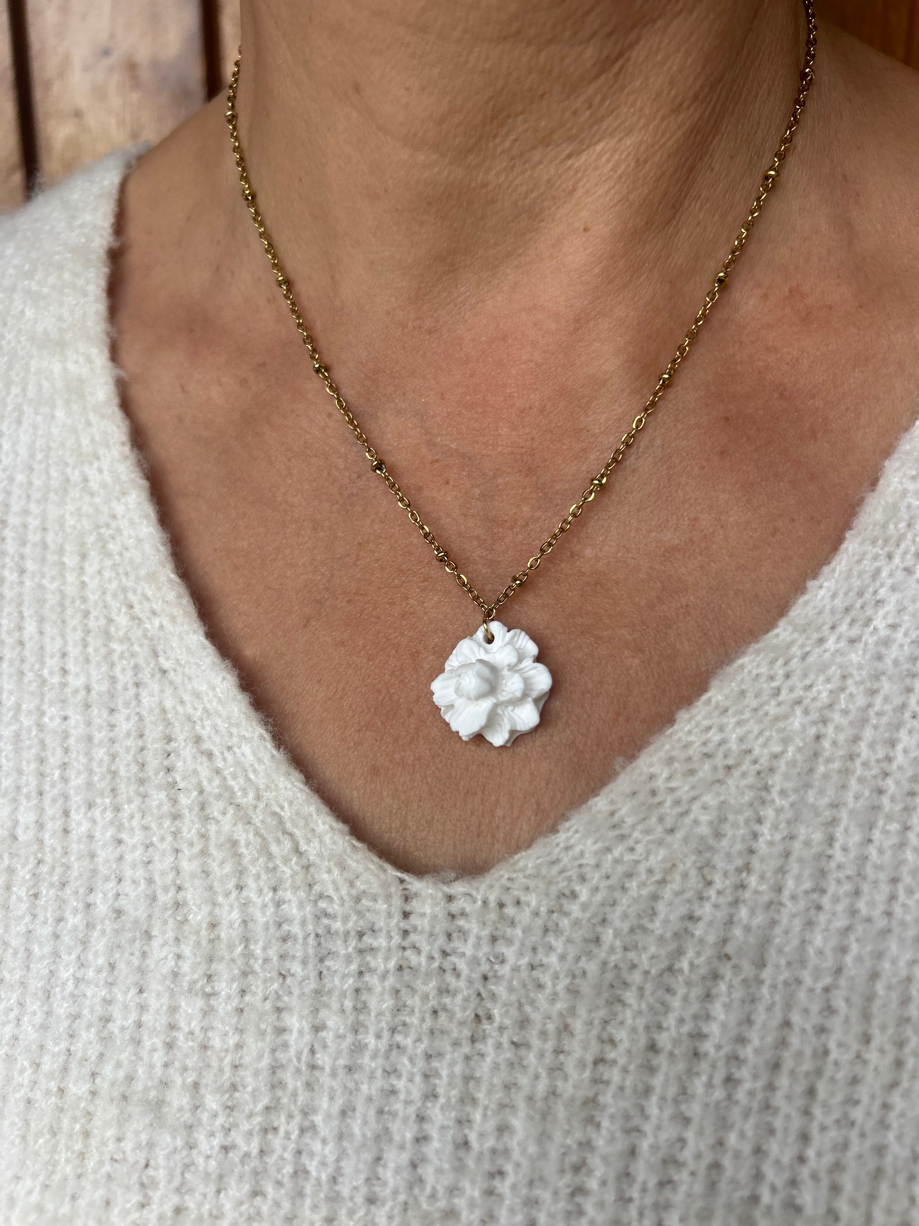 Collier Ivoire - Blanc