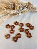 Pampilles Florale - Marrons pailletées