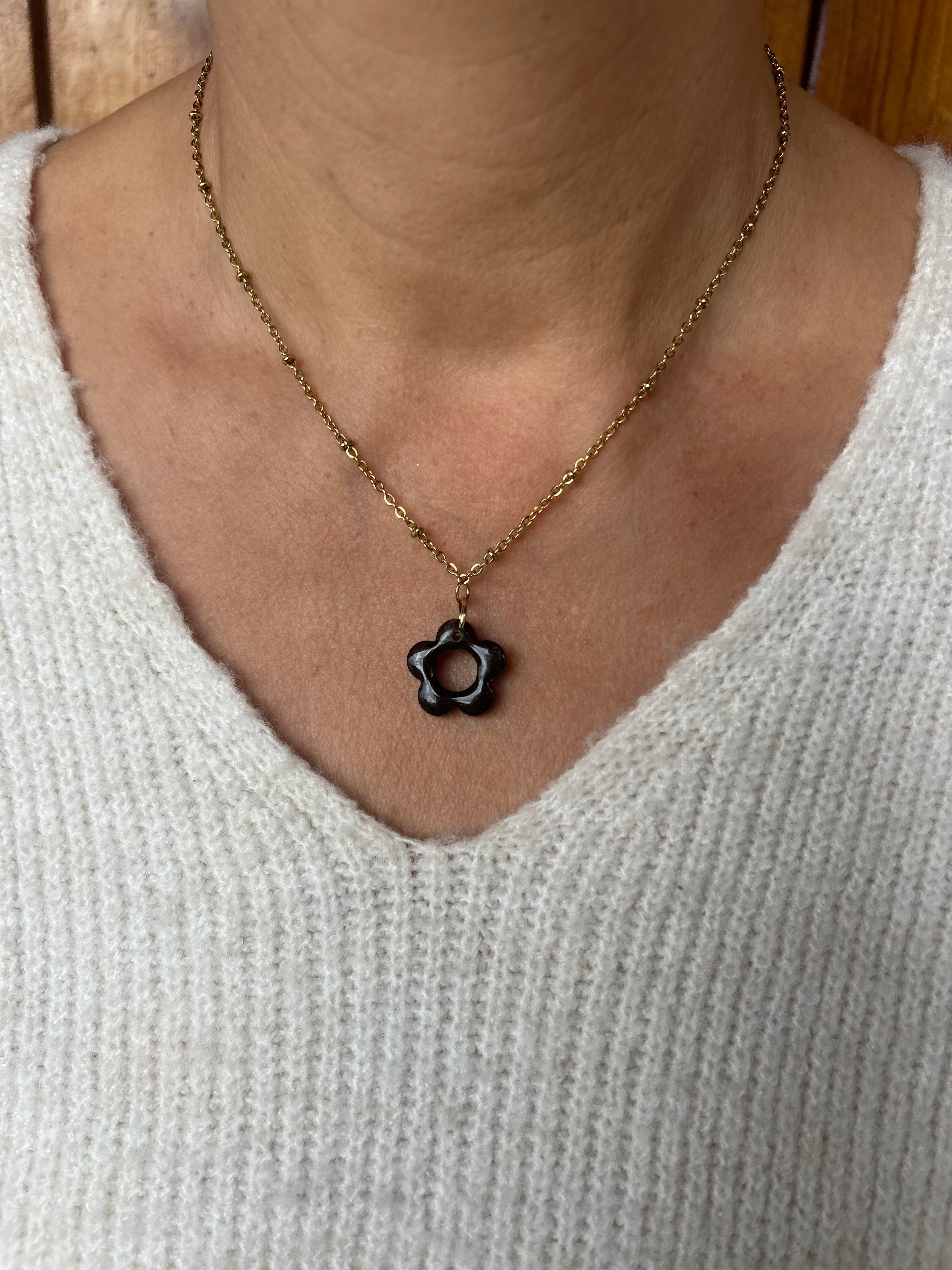 Collier Floral - 2 coloris