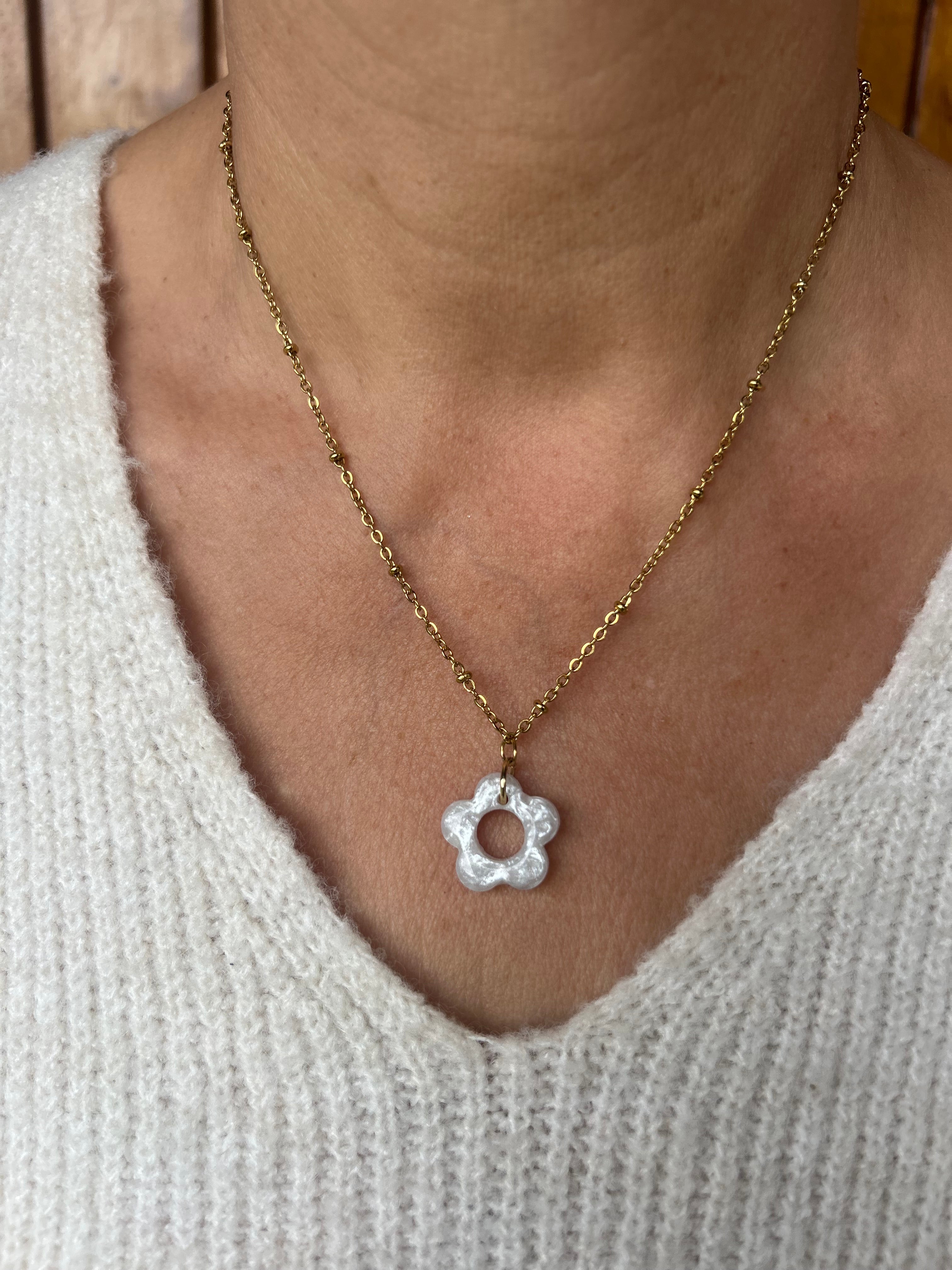 Collier Floral - 2 coloris