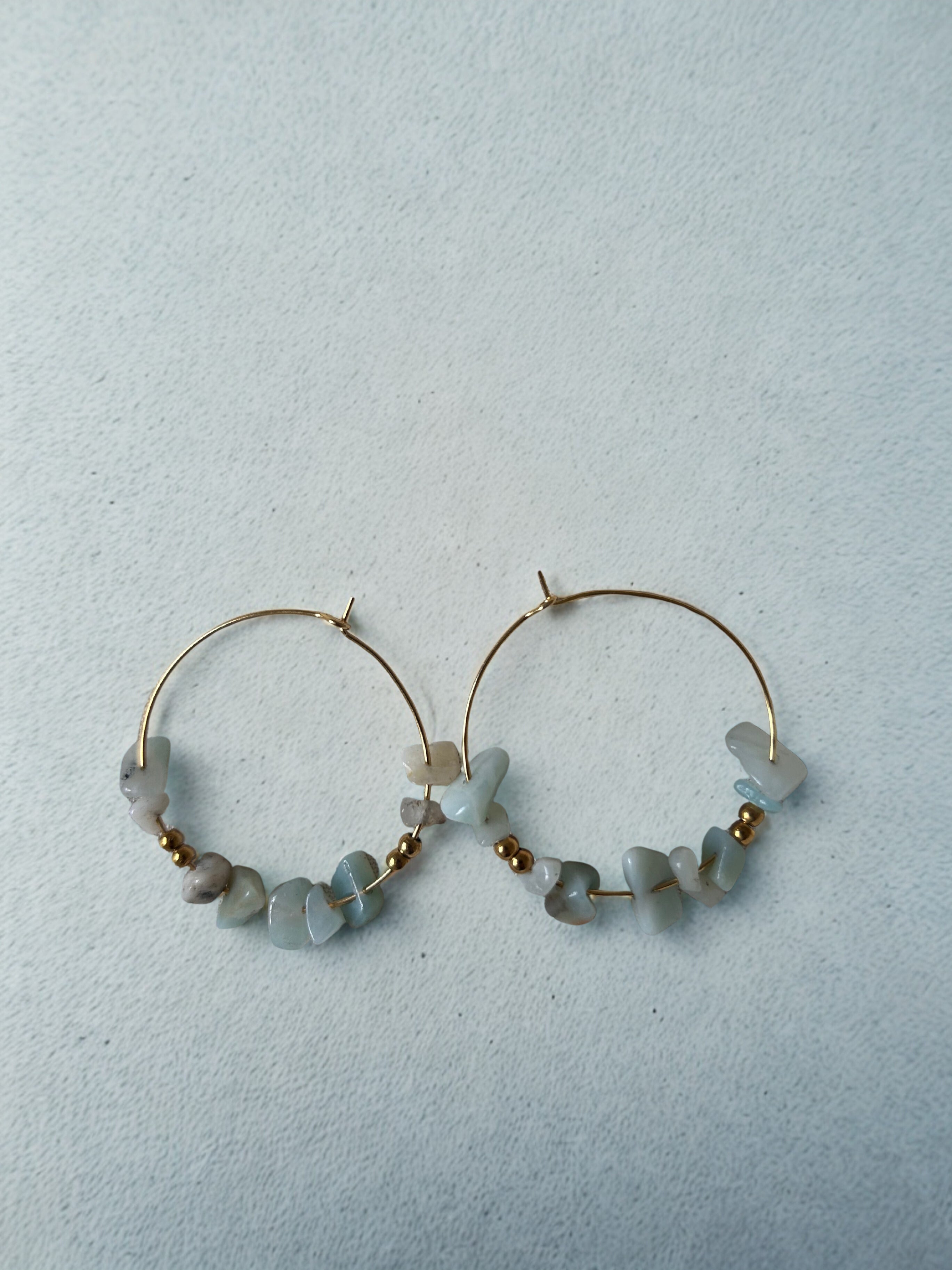 Créoles pierres naturelles - Amazonite